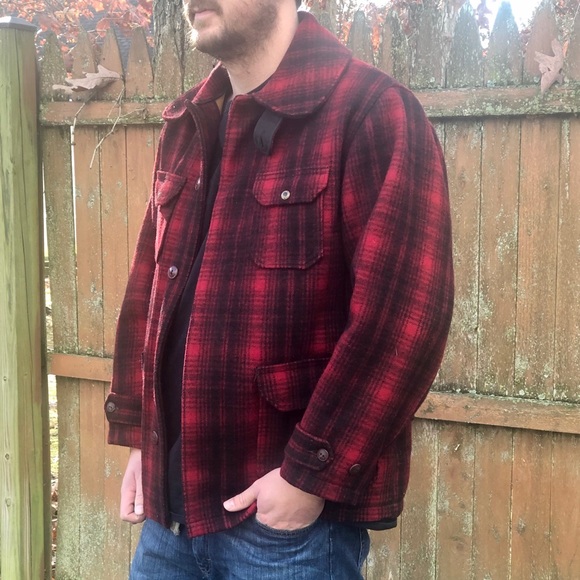 Vintage Woolrich Mens Wool Hunting Coat 